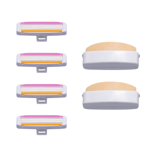 Razor Refills For Women Four Triple Blade Cartridges For All In One Razor