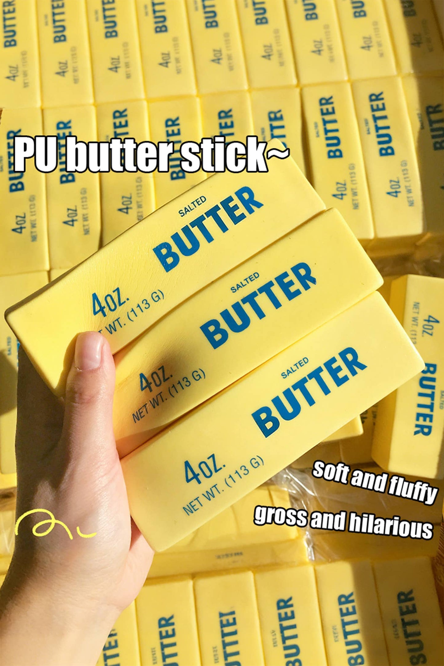 Butter Sticker Stress Relief Squishy