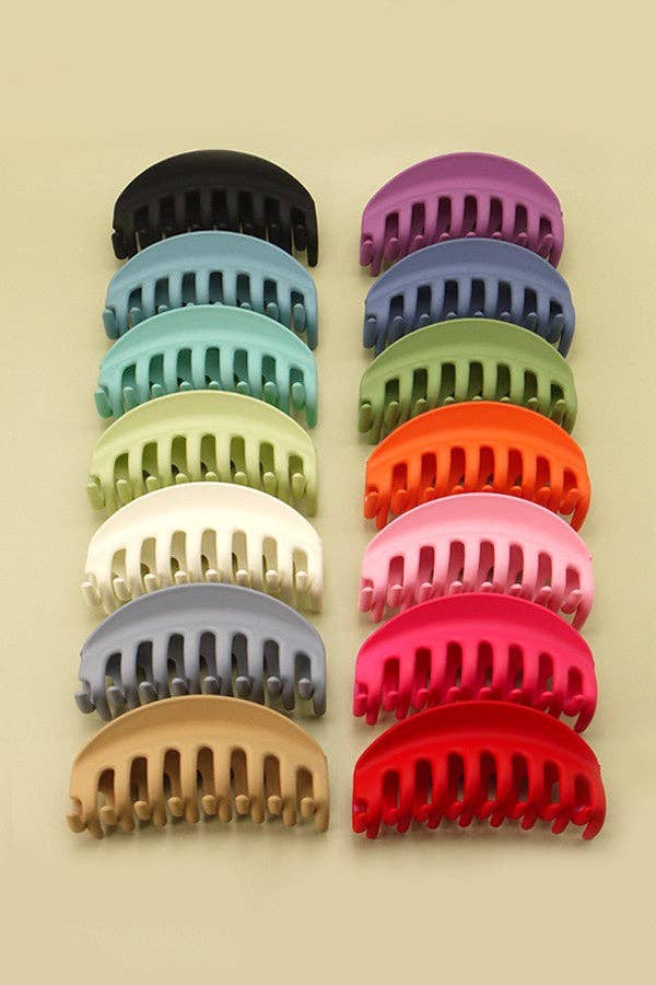 Hair Claw Clip Oversized Matte Half Moon Chic Non Slip Durable Accessory