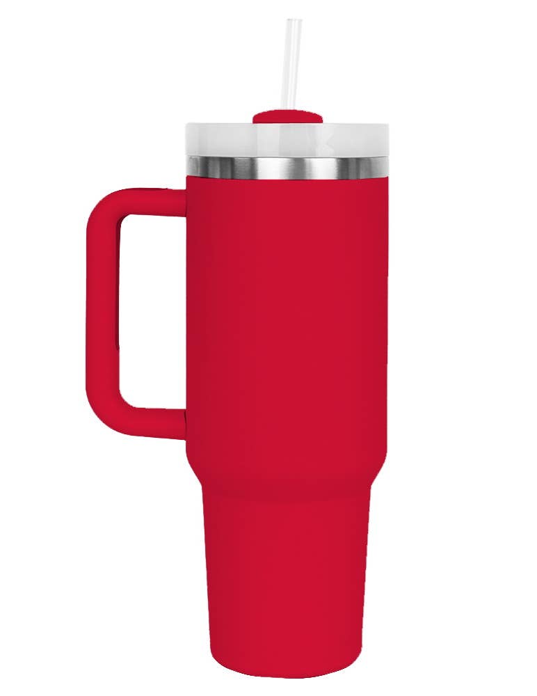 Stainless Steel Tumbler 40 Oz Solid, Double Wall Vacuum, Gift For Her