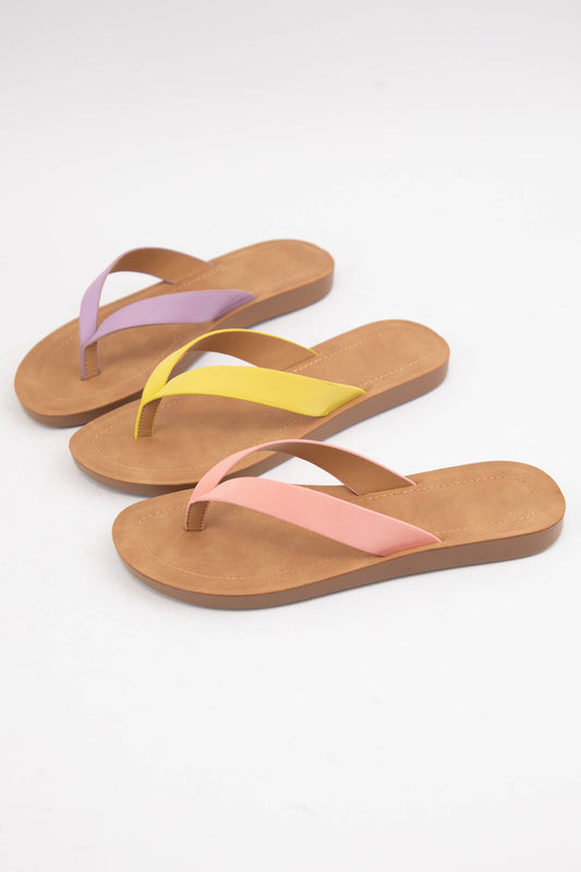Thong Slide Sandal With Comfortable Sole Faux Nubuck Leather Christian Boutique