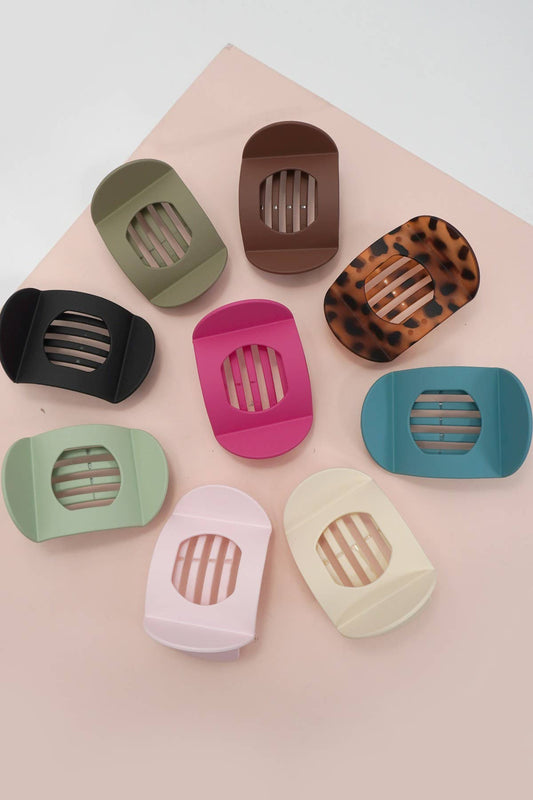 Hair Clips Large Lay Flat Claw Clips For Secure All Day Styling And Comfort