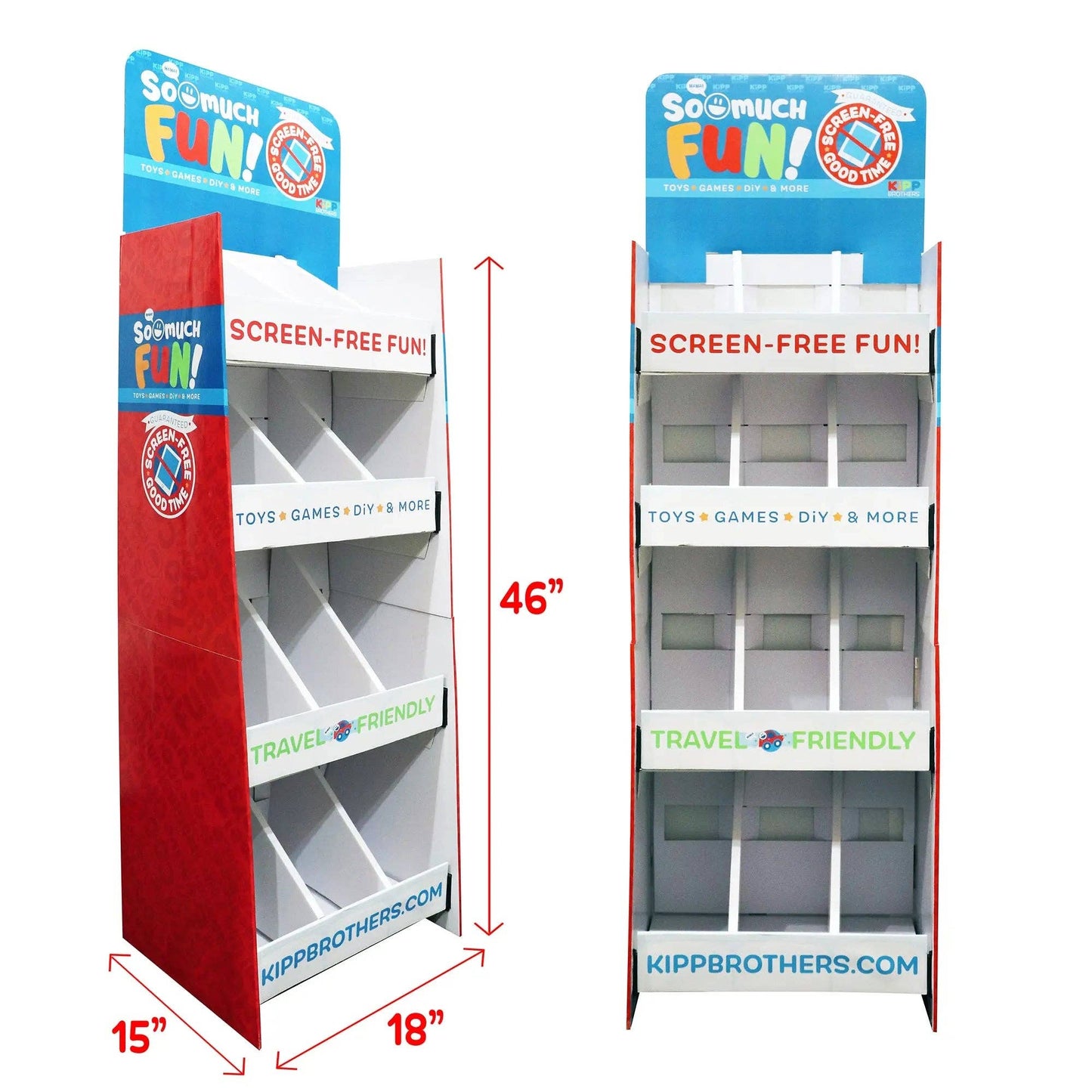 Bin There Sold That So Much Fun Corrugated Floor Display Merchandiser