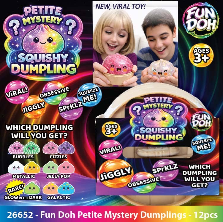 Tiny Dumpling, Big Mood: FunDoh Squishy Mystery Toy 2.5 Inch