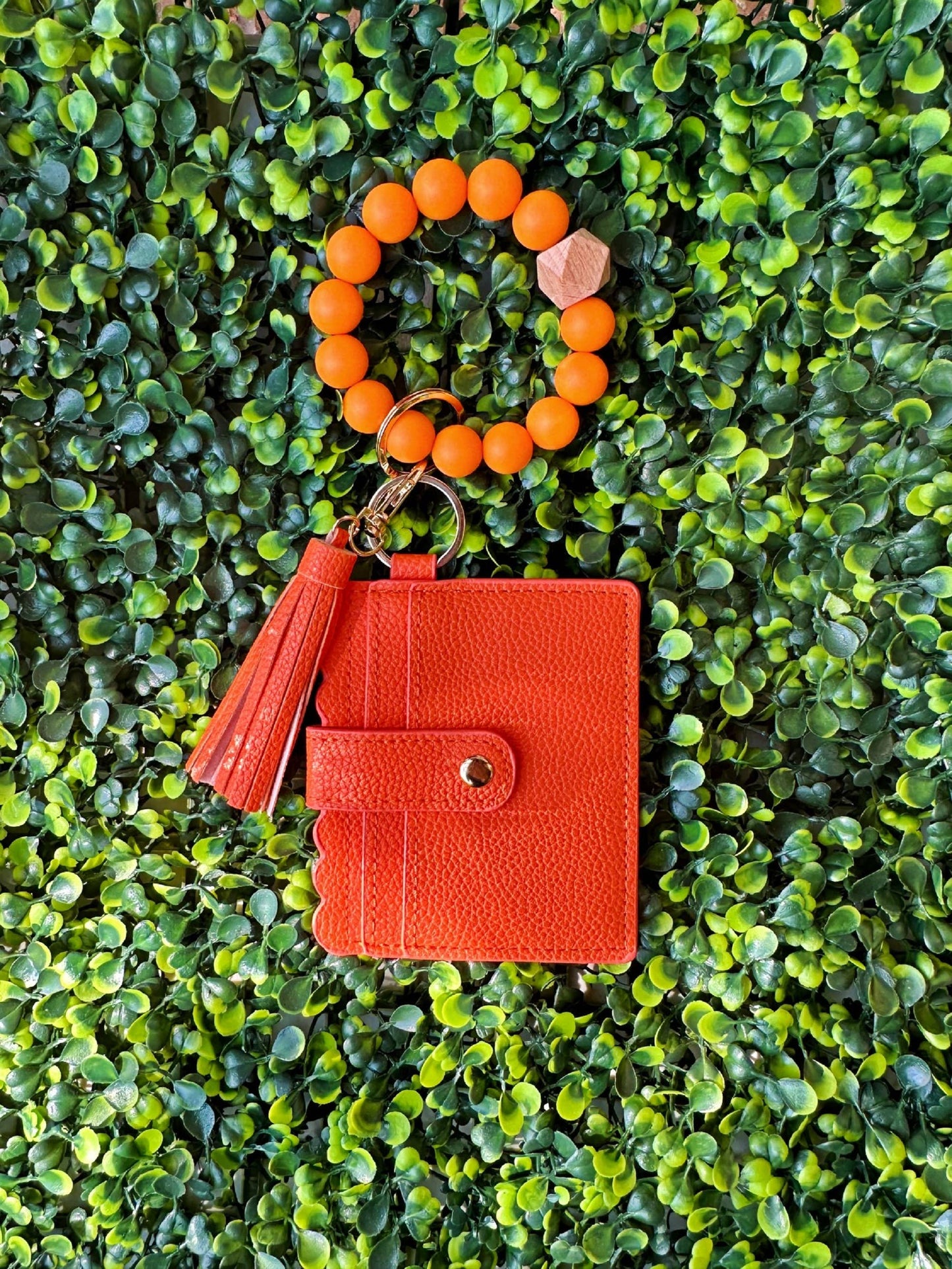 Wristlet ID Holder With Tassel | Beaded Wristlet