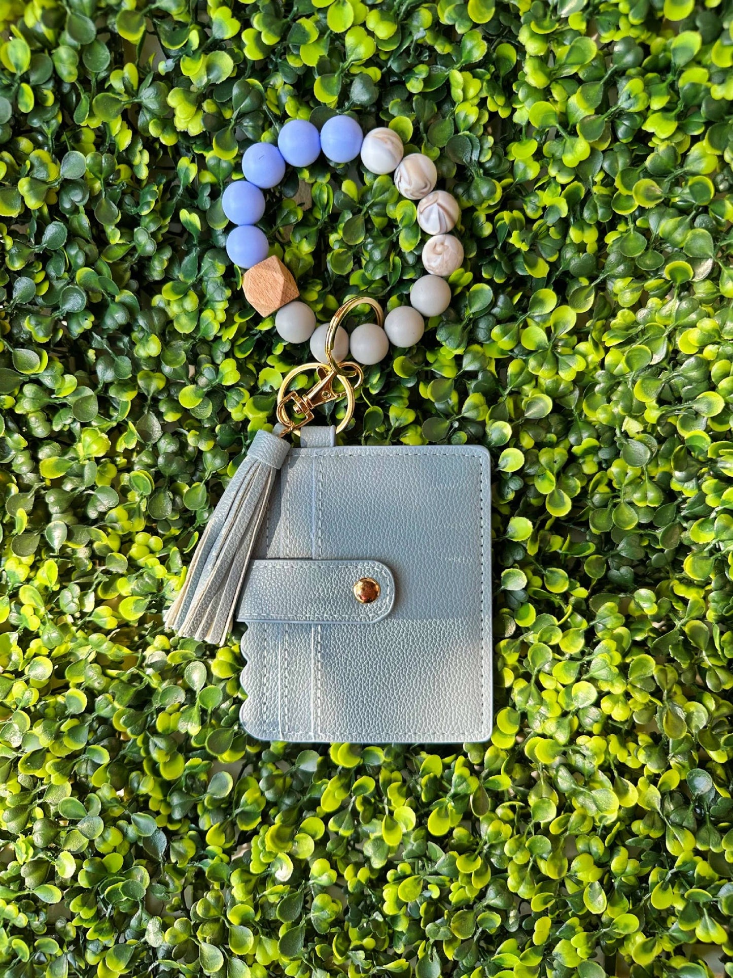 Wristlet ID Holder With Tassel | Beaded Wristlet