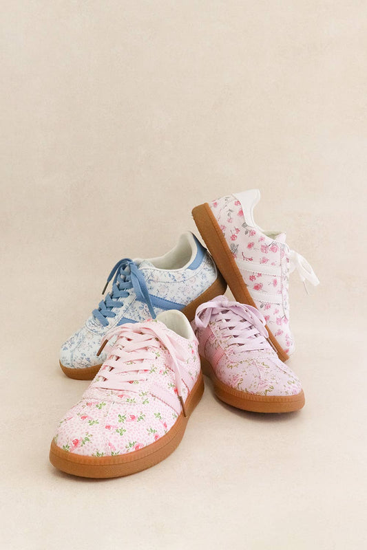 Sneakers Floral Pink - Cute, Comfy, Hot Seller