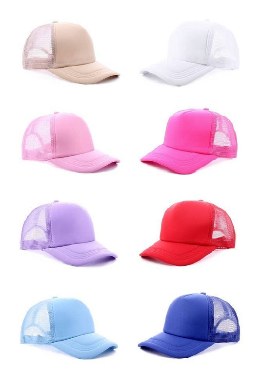 Trucker Cap With Mesh Back - Classic Design, Adjustable Snap, Breathable