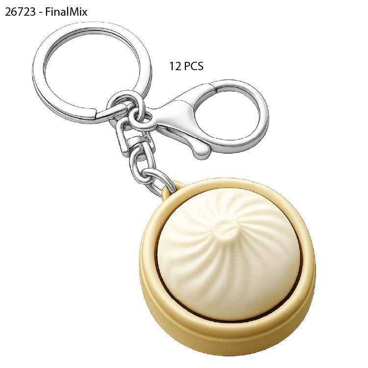 Dumpling Fidget Keychain Lights Up With Satisfying Clicks Daily