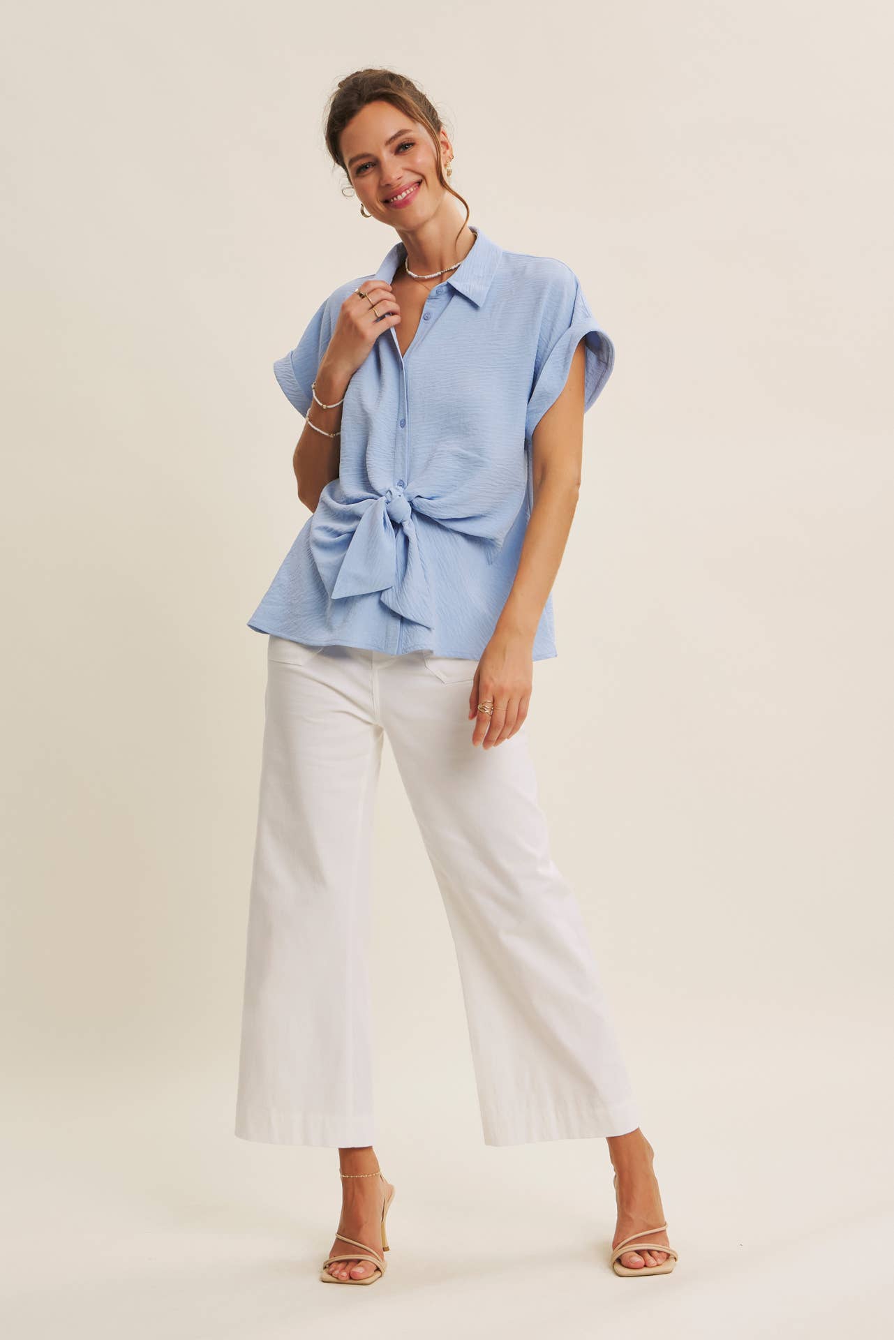 Ankle Pants Modest Seasonless Stretchy Cotton Linen With Pockets Women’s