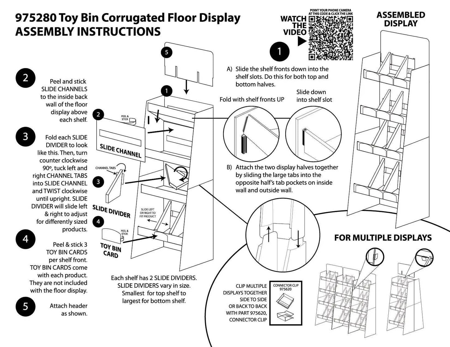 Bin There Sold That So Much Fun Corrugated Floor Display Merchandiser