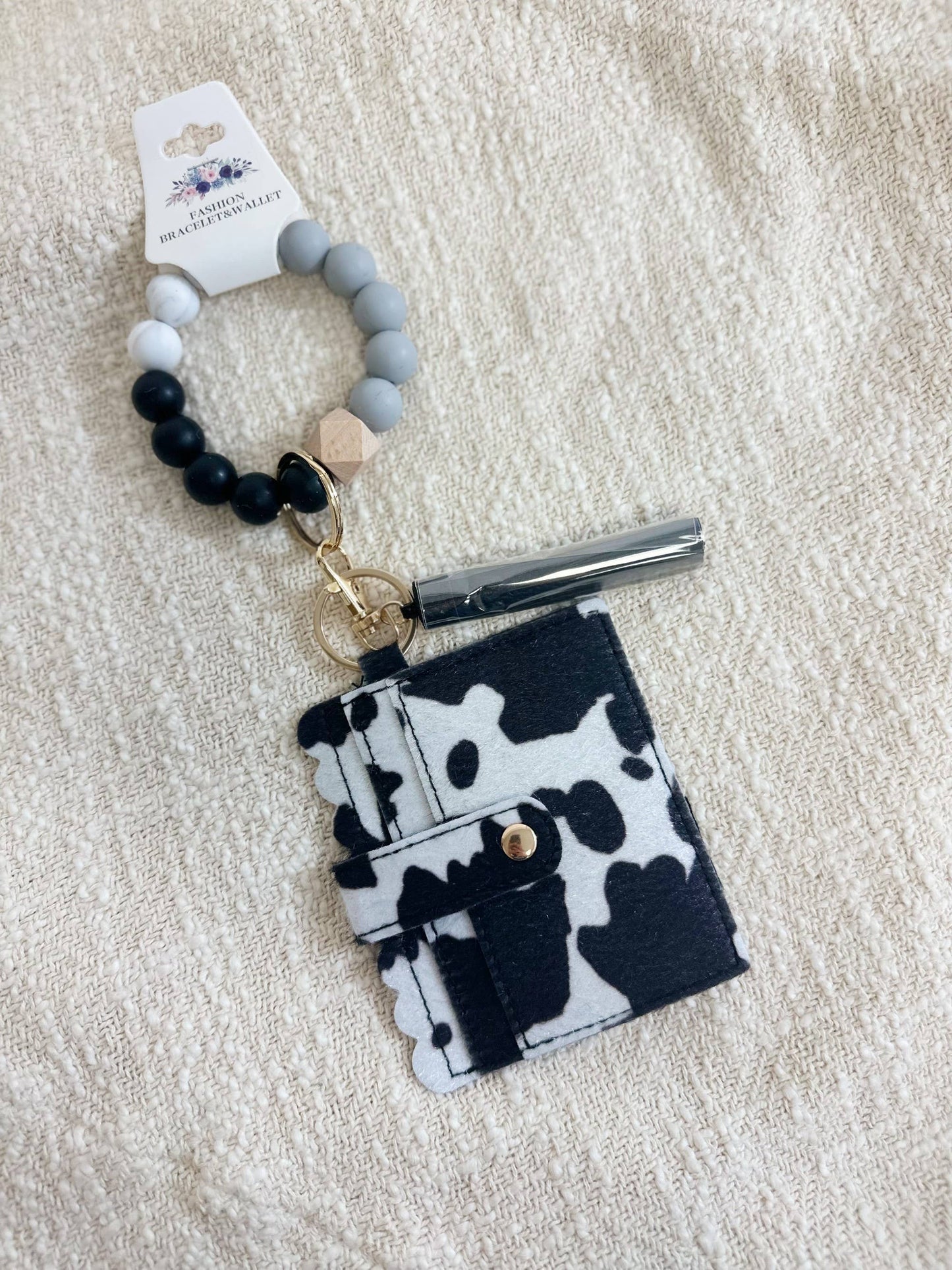 Wristlet ID Holder With Tassel | Beaded Wristlet