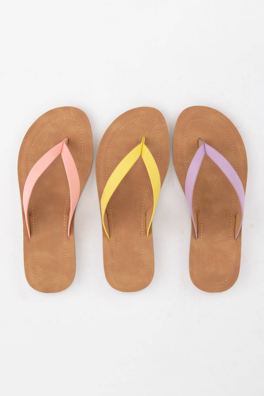 Thong Slide Sandal With Comfortable Sole Faux Nubuck Leather Christian Boutique