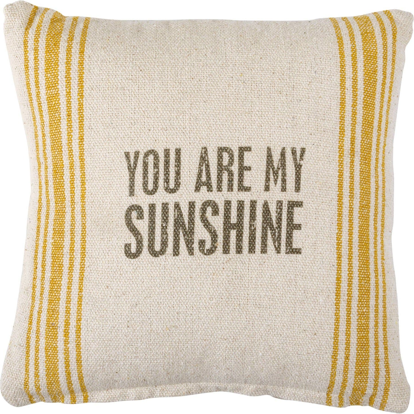 Pillow With Distressed You Are My Sunshine Gold Stripe Faith Based Gifts For Her