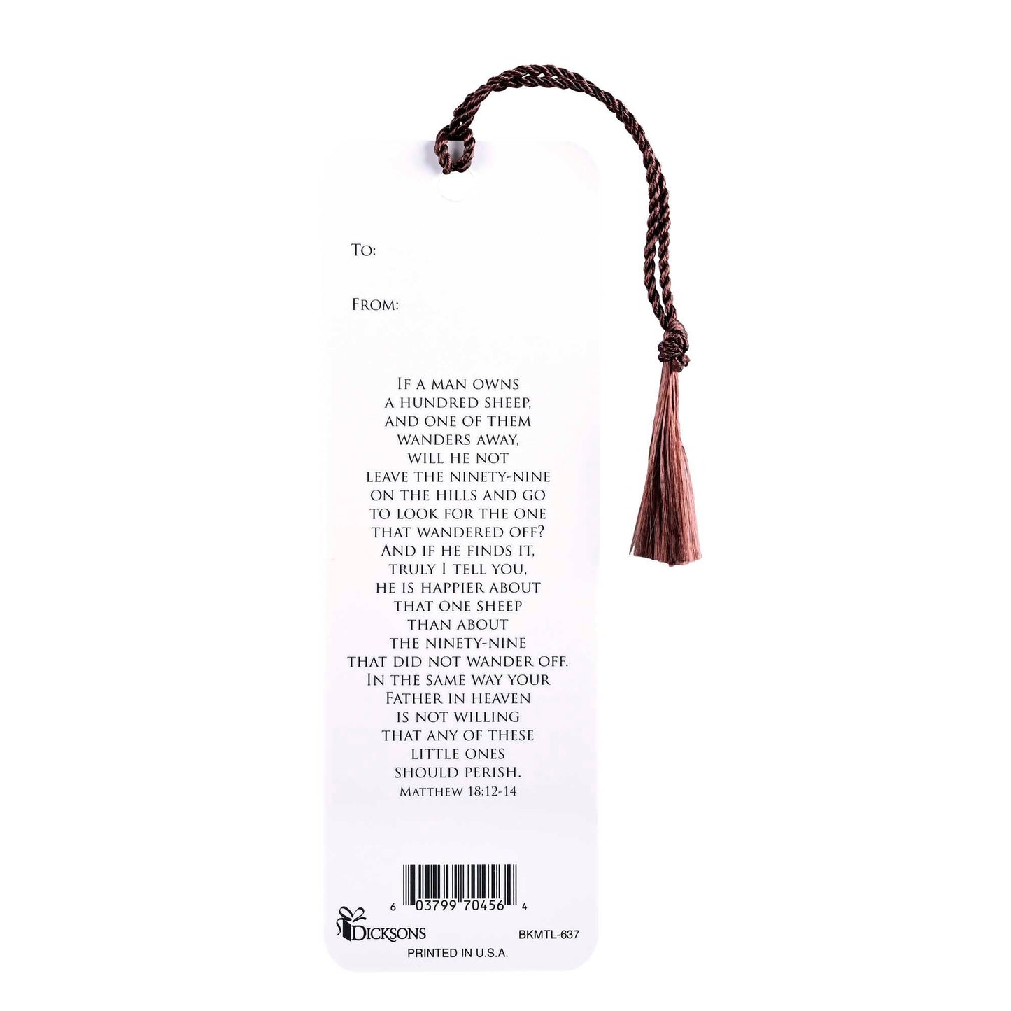 The 99- He Ran Matthew 18:12-14, Faith-Based Gift