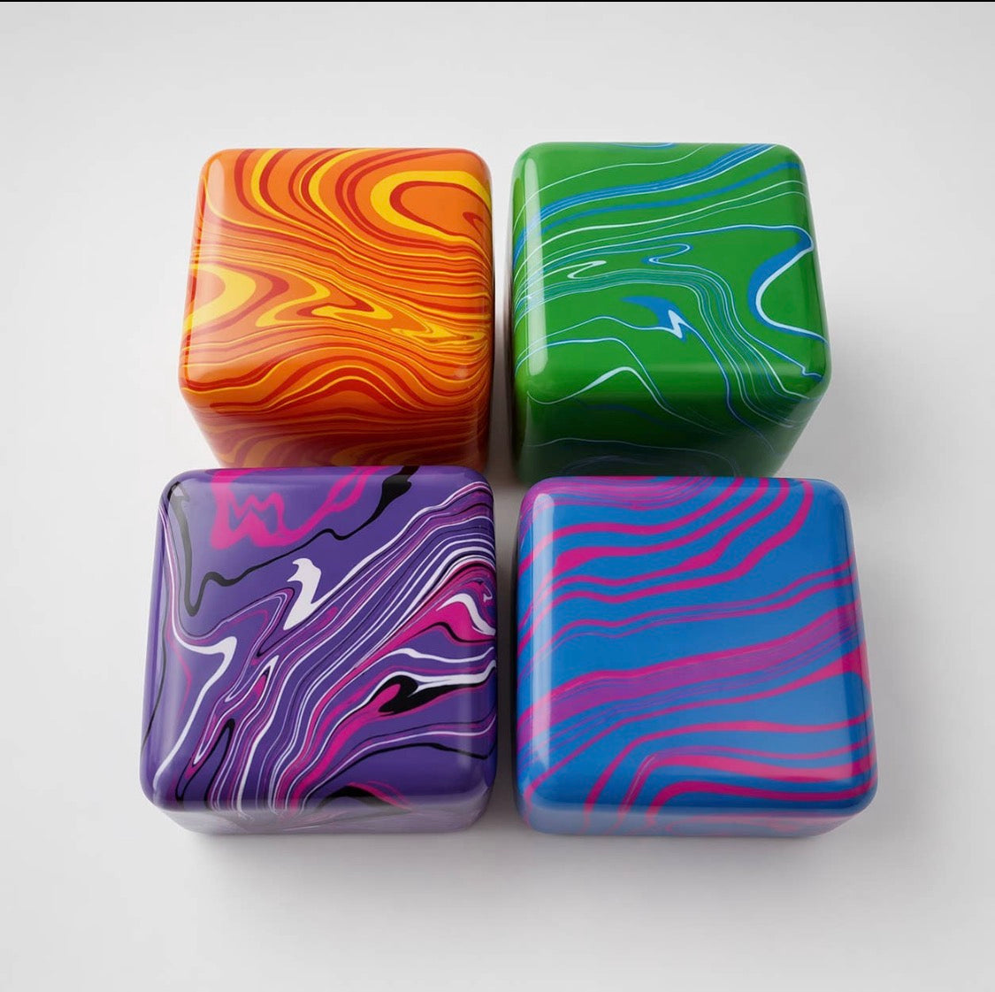 Squishy Cubes | Marble Swirl