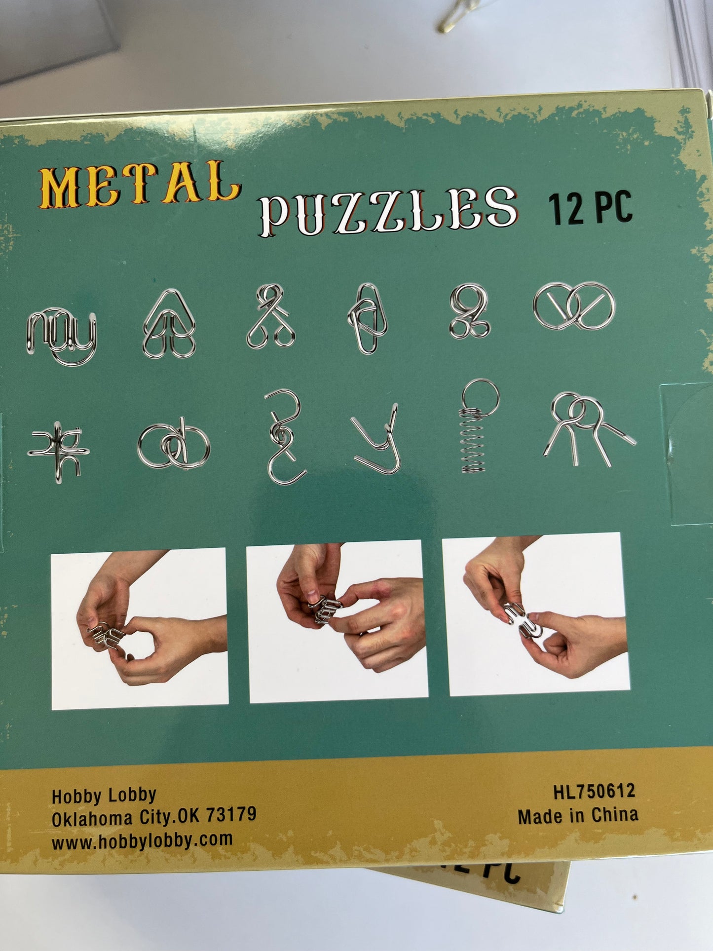 Metal Puzzle 12 Piece
