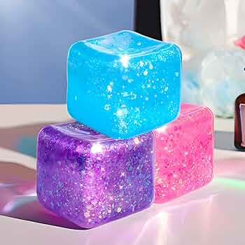 Mini Glitter Cube Squishy