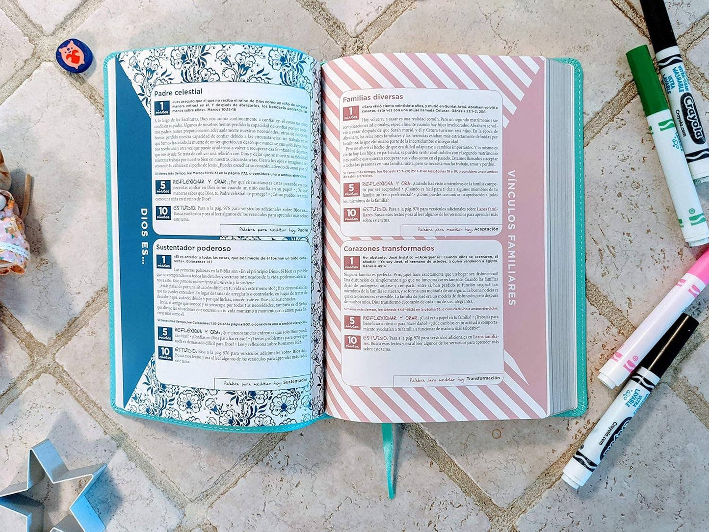 Busy Mom Devotional Bible NVI Turquoise
