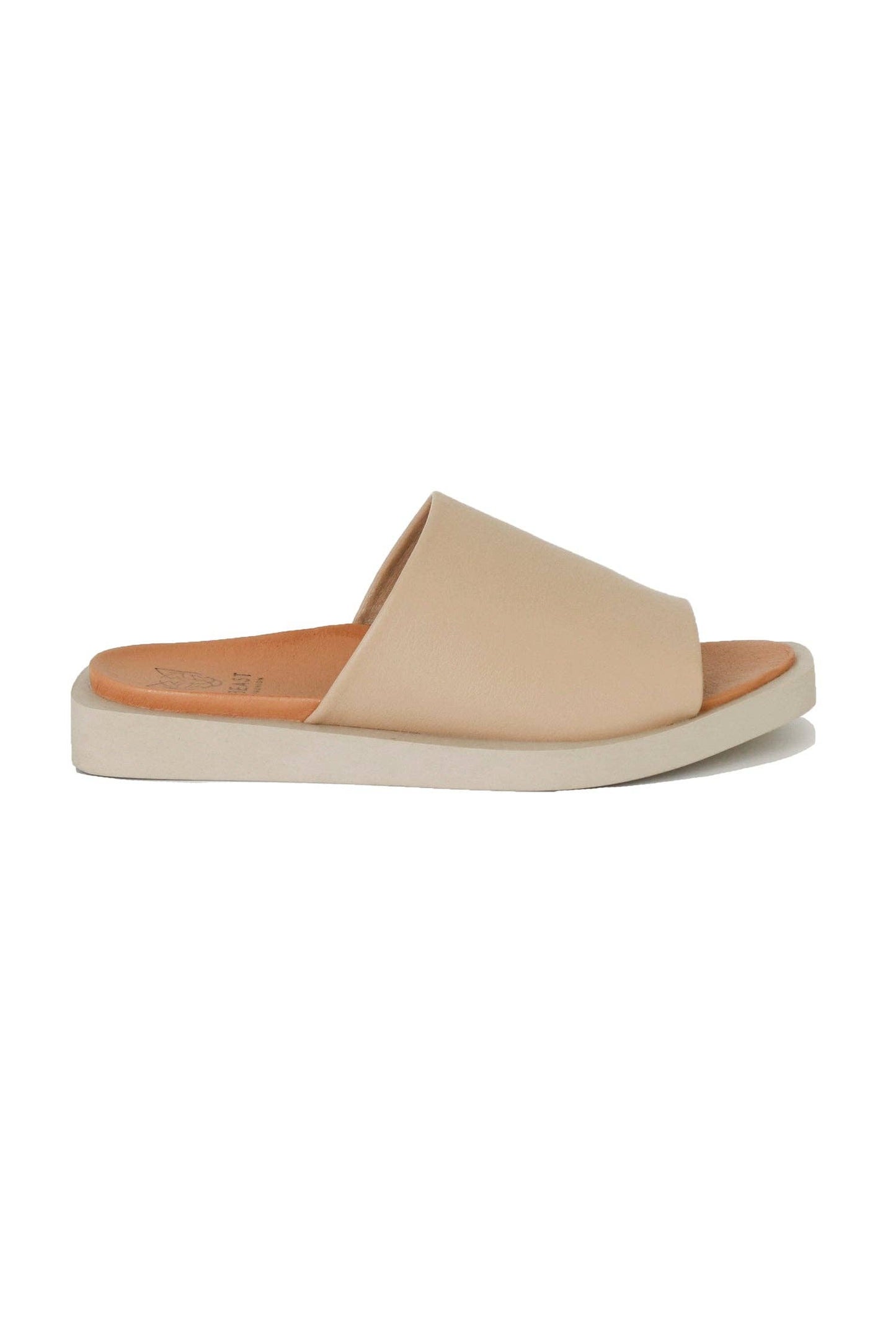 Soft Leather Slide Sandals All Day Comfort- Blue or Nude
