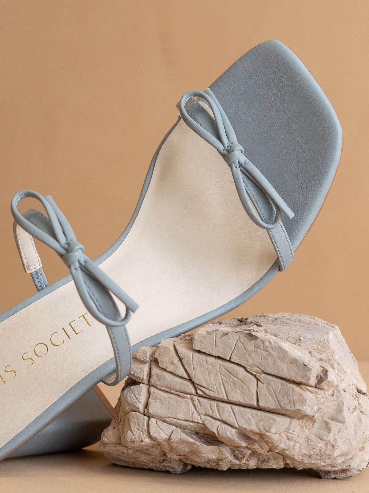 The Wendy- Classic Bow Heels - Graceful Blue/ DreamCloud Cushion