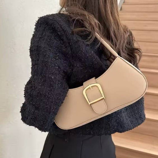 Shoulder Bag With Crossbody Strap Faux Leather Purse Modest Fashion