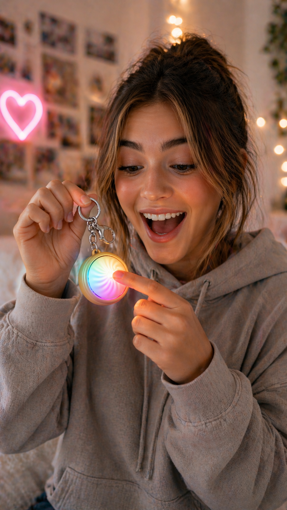Dumpling Fidget Keychain Lights Up With Satisfying Clicks Daily