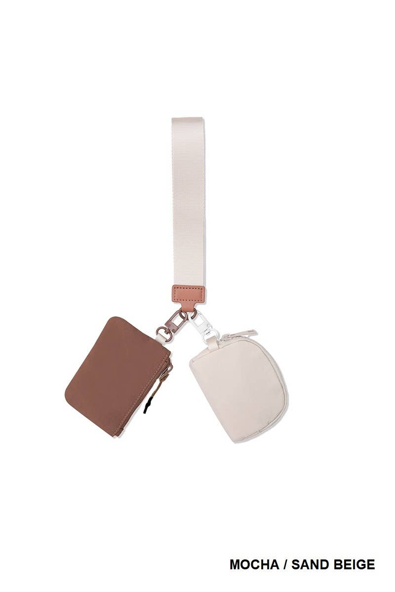 Wristlet Keychain Wallet With Dual Pouches Modest Fashion And Christian Gifts