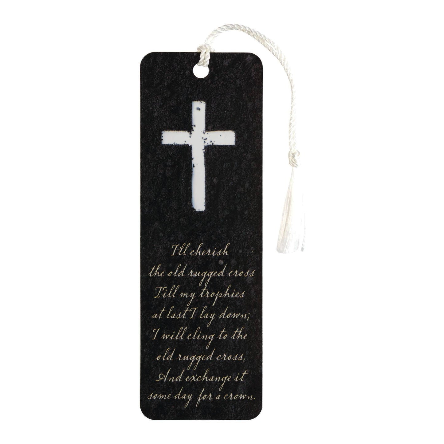 The Old Rugged Cross Tassel Bookmark - Laminated Faith-Based Gift