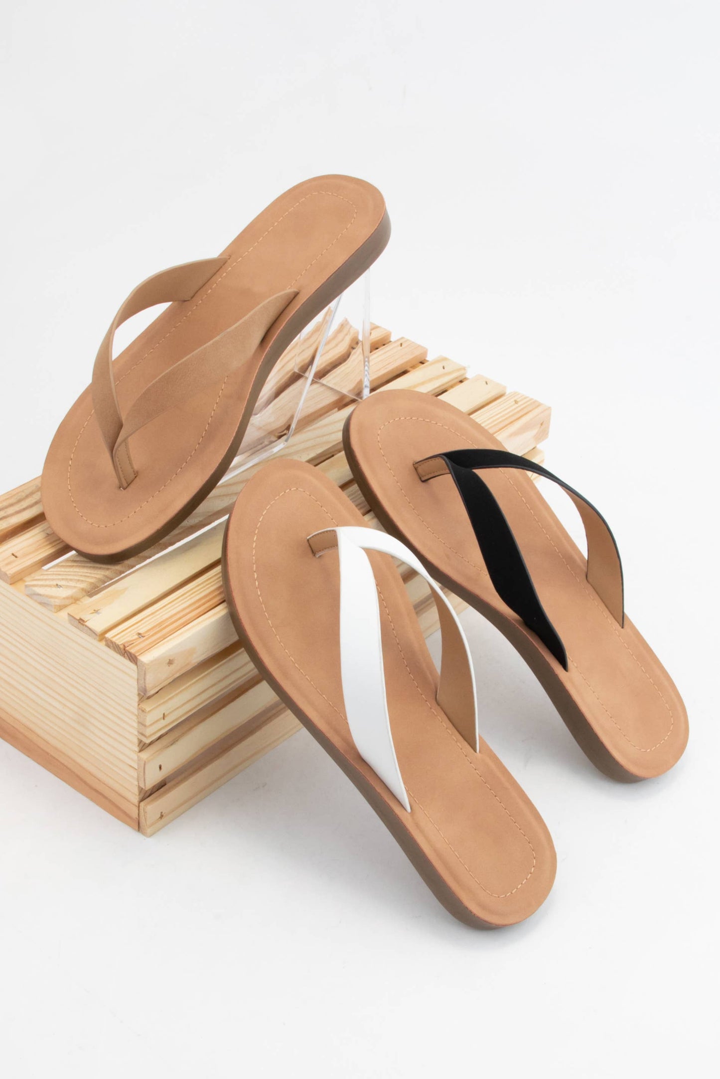 Thong Slide Sandal With Comfortable Sole | Nubuck Leather