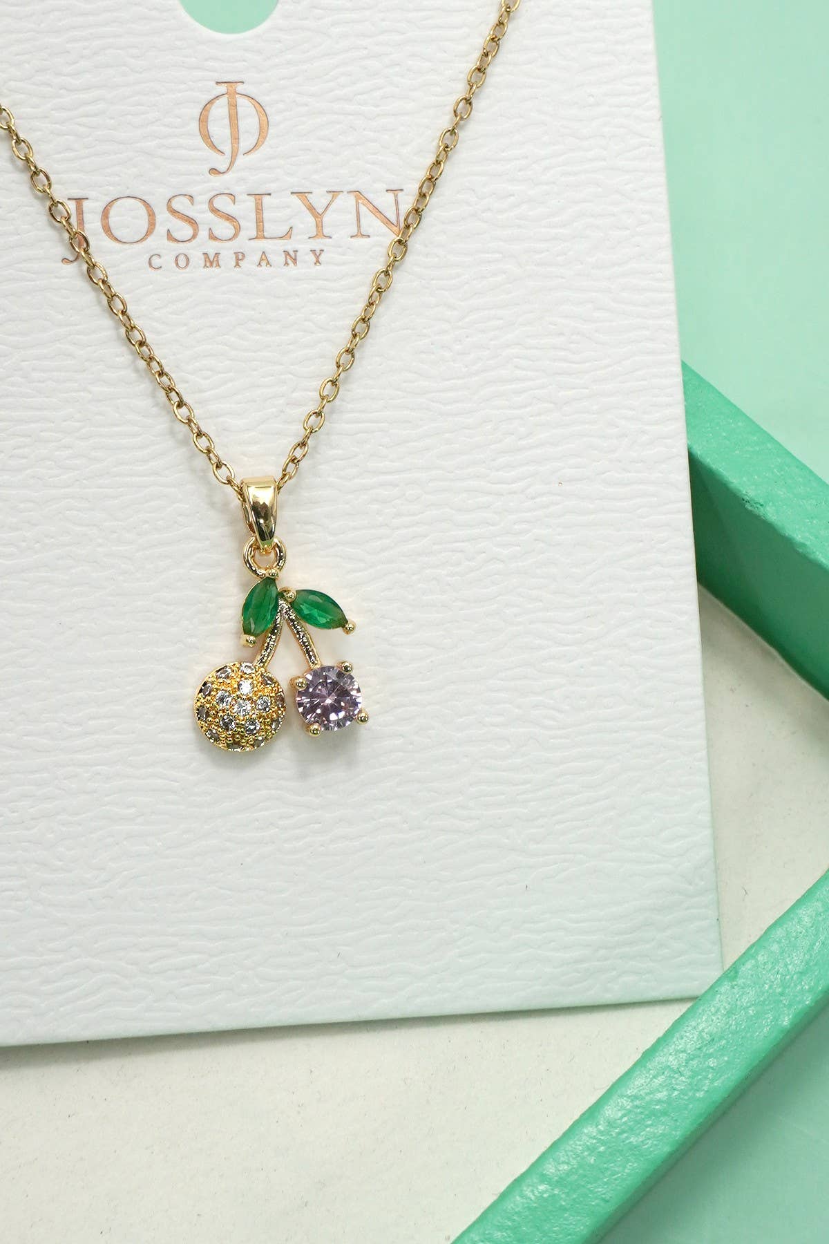 Fruit Pendant Necklace With 18K Gold Finish Stainless Steel Non Tarnish Gifts For Her