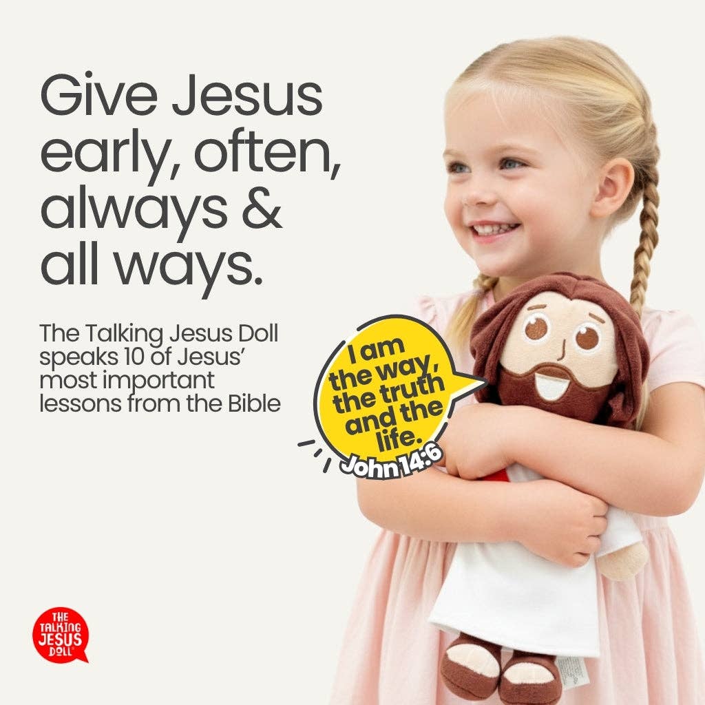 Talking Jesus Doll – Soft Plush Faith-Based Easter Gift For Kids