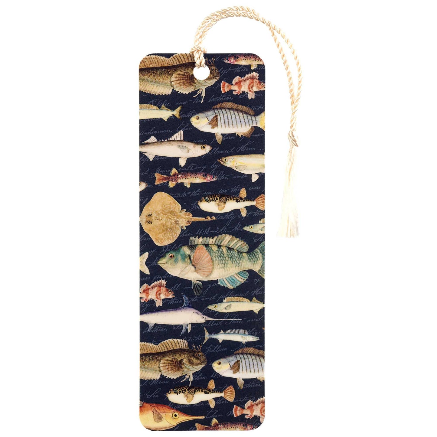 Fisher Of Men Tassel With Colorful Fish Design-Le Sage May Bookmark -