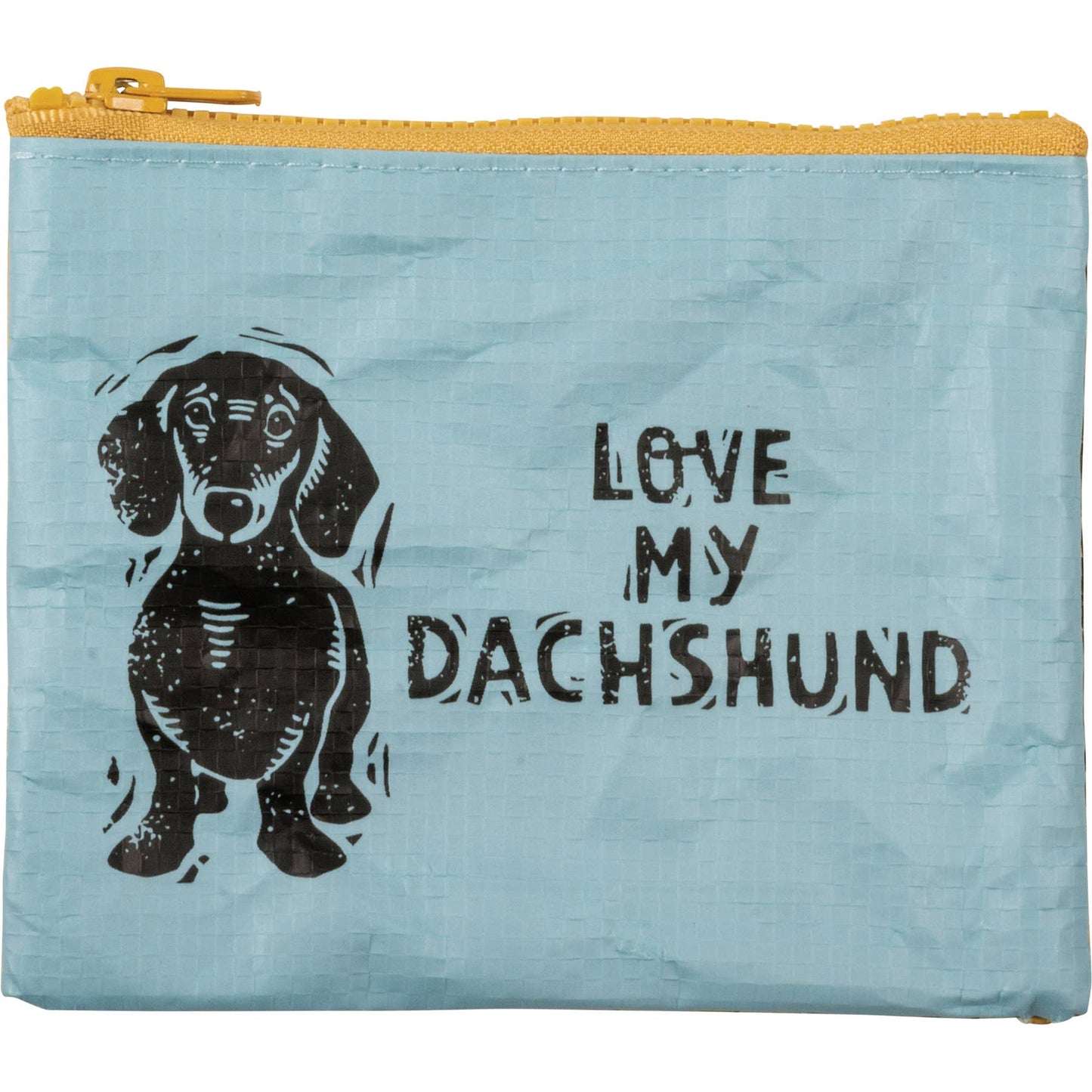Zipper Wallet With Block Print Dachshund Love My Dachshund Design For Her