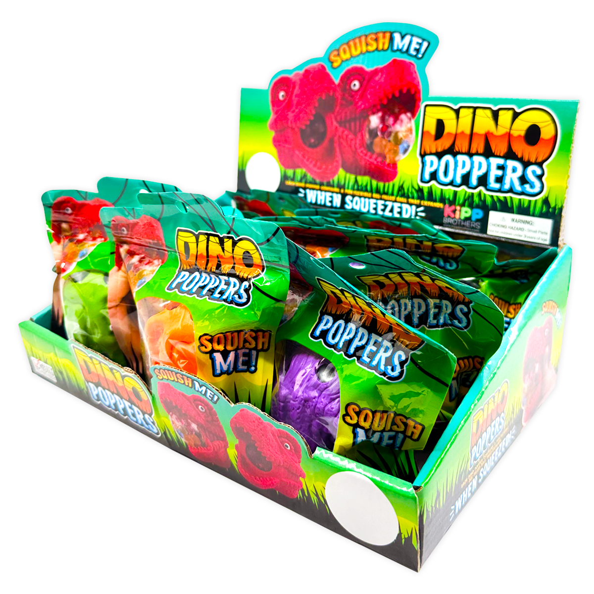 Dino Poppers Squishy Gel Fidget For Desk Stress That Roars With Laughs