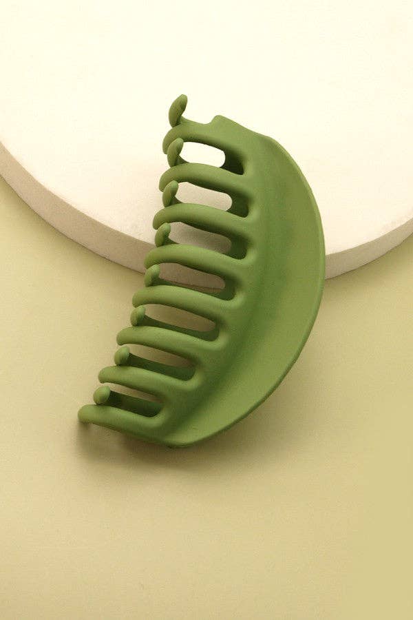 Hair Claw Clip Oversized Matte Half Moon Chic Non Slip Durable Accessory