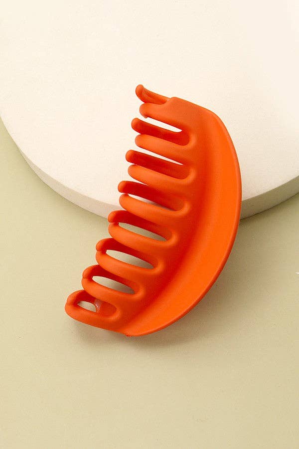 Hair Claw Clip Oversized Matte Half Moon Chic Non Slip Durable Accessory
