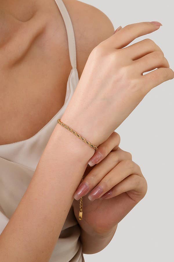 Shine Keeper Bracelet Stainless Steel Tarnish Free Waterproof Mixed Chain Design