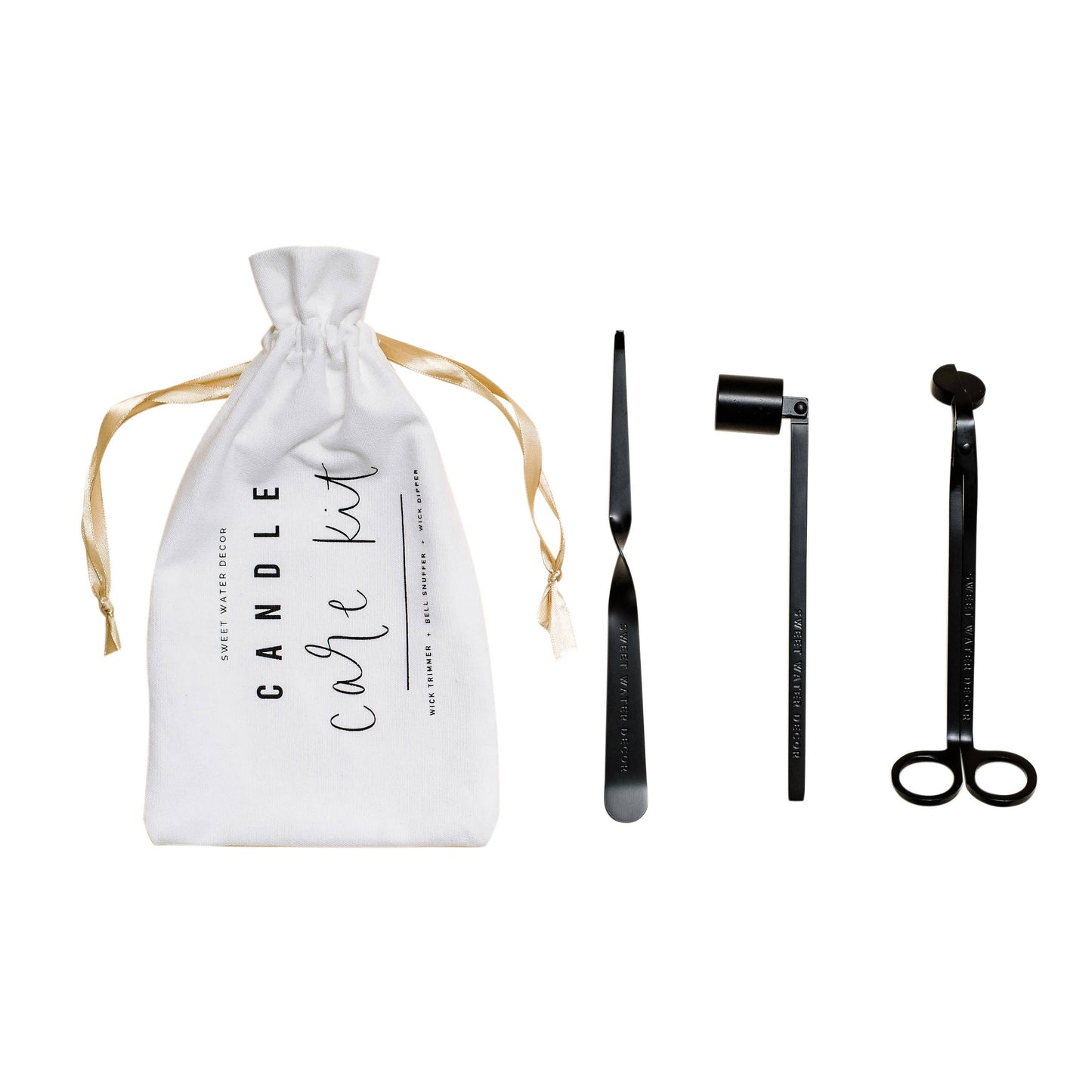 Candle Care Kit Black Matte For Home Decor Christian Gifts For Her