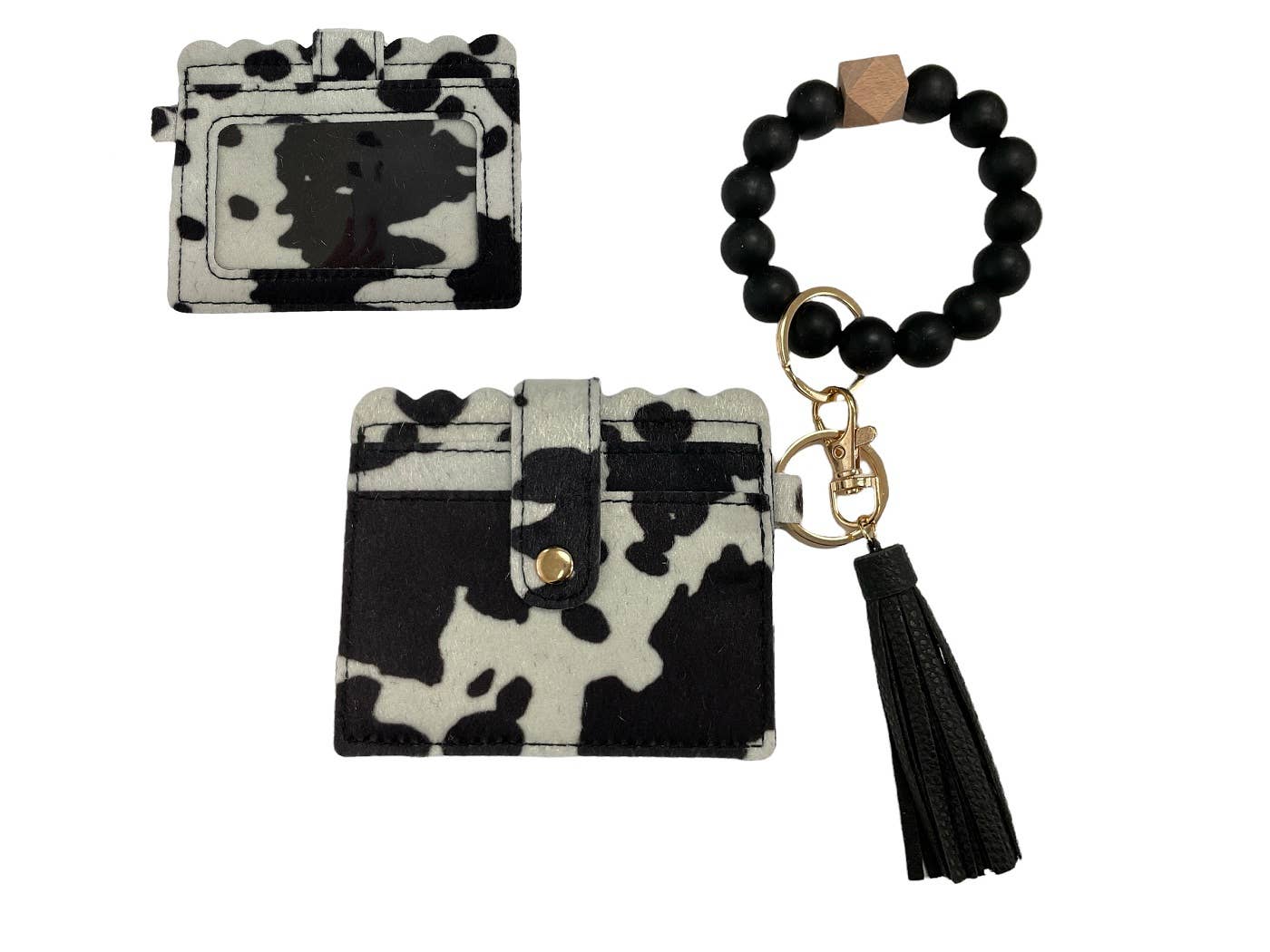 Wristlet ID Holder With Tassel | Beaded Wristlet