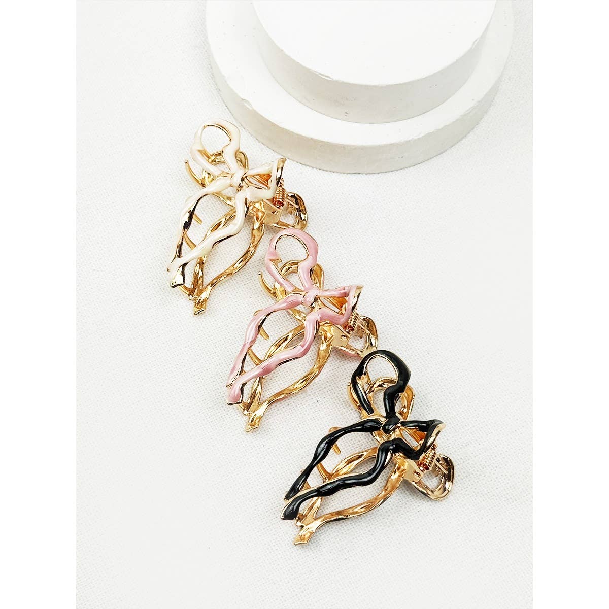 Claw Clip Bow Shape Mini Metal