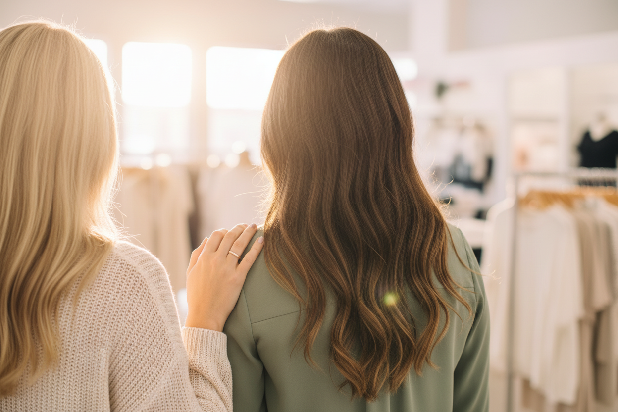 Candid Boutique Moment