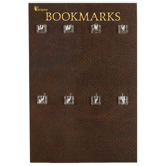 Bookmark Display Board Le Sage May Tassel Design Brown Backdrop Holds 96 Bookmarks