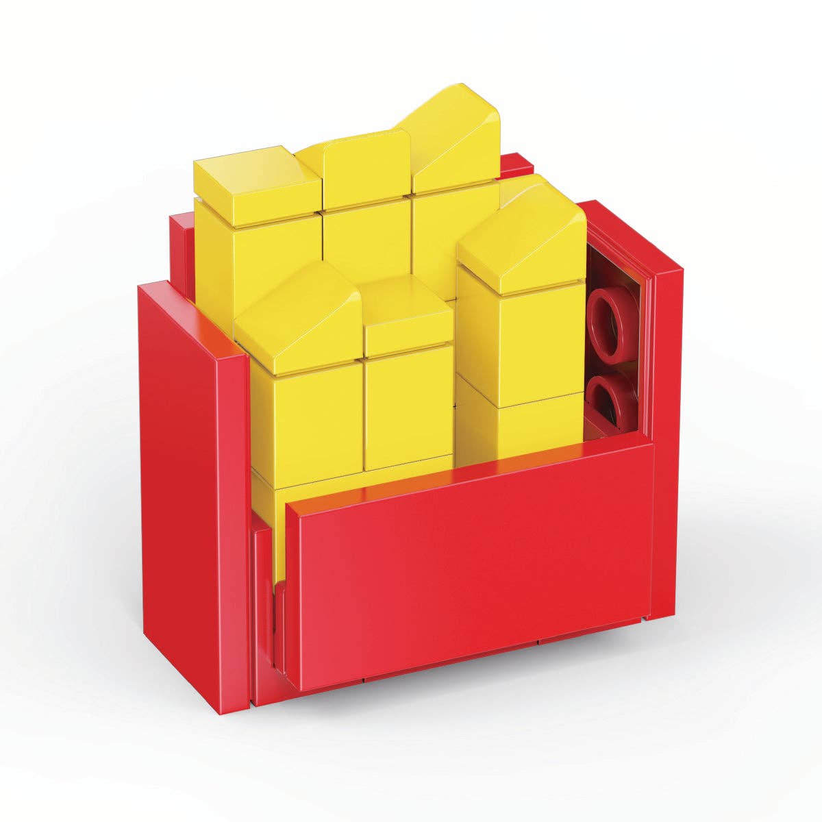 Micro Block Fast Food Set Rush Hour Burger Building For Tiny Chefs