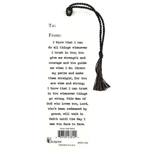 Dad Tassel Bookmark Accent Faith Based Elegant Gift