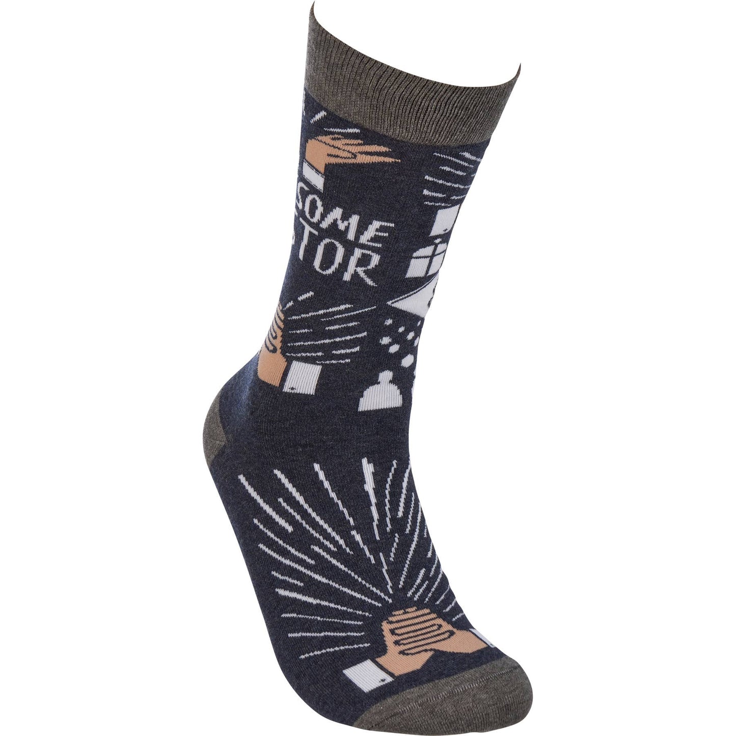 Pastor Socks Colorful Hand Illustrated Faith Based Gift For Her