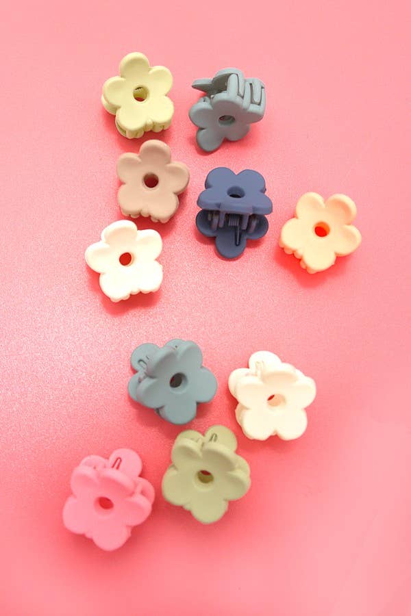 Hair Clips Flower Wavy Rectangle Set, Modest Fashion Accessory