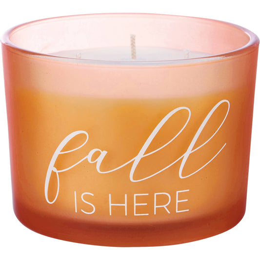 Candle Fall Is Here Three Wick Soy Wax Vetiver Scent Frosted Glass Gifts For Her