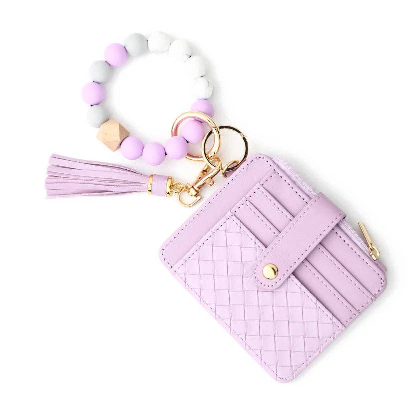 Keychain Wallet With Beaded Wrist
