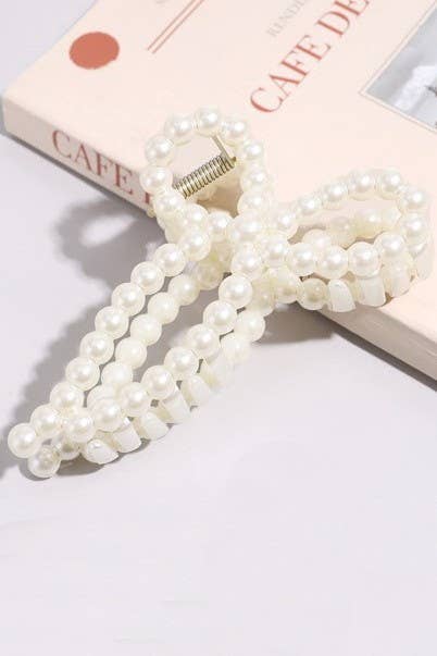 Hair Claw Clips Pearl Modest Fashion Accessory For Womens Christian Boutique